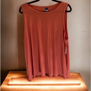 Old Navy Luxe Tank Top 2XL Sugar Poppy NWT